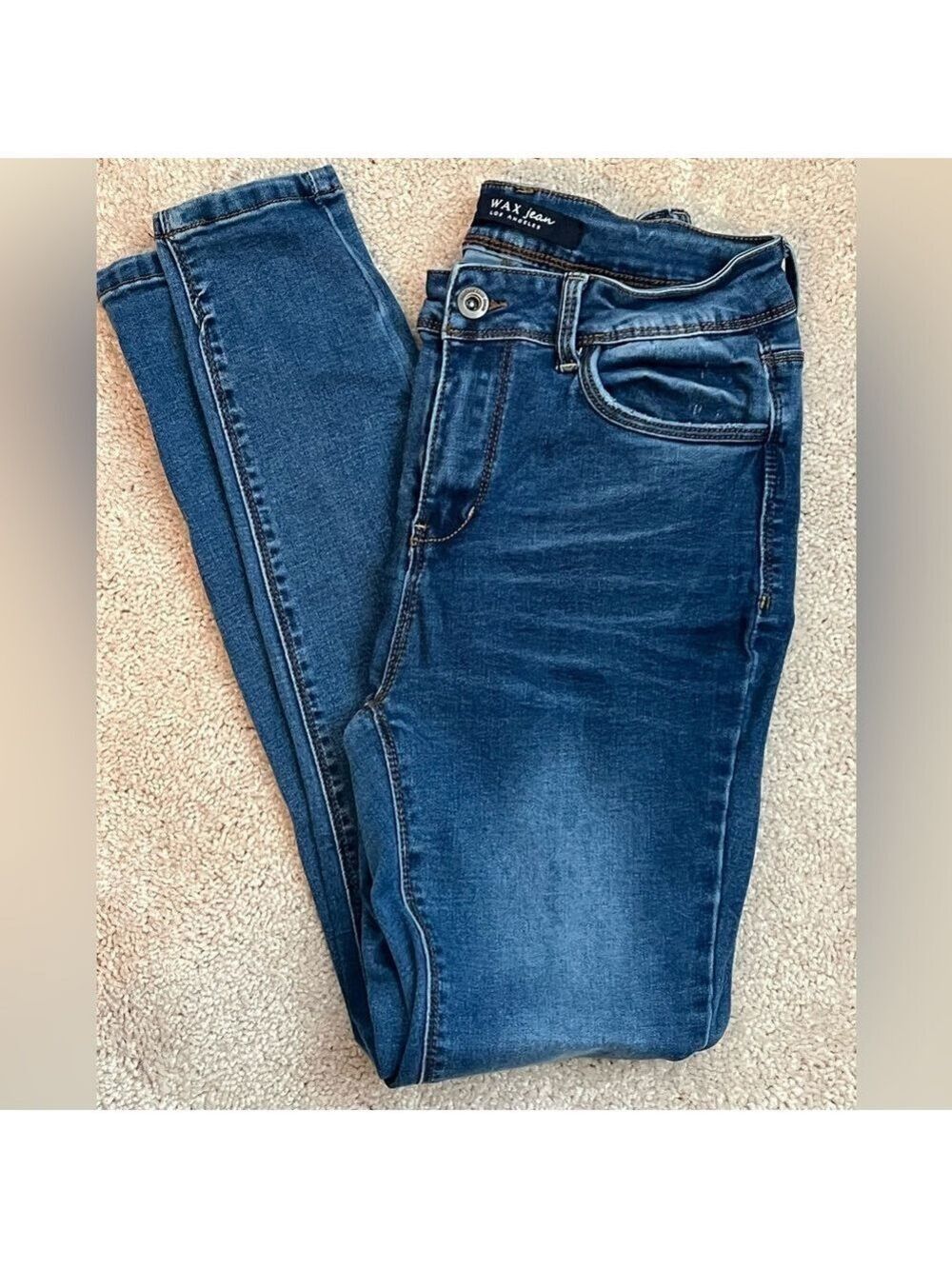 Wax Jean Blue Faded Skinny Denim - Picture 2 of 7